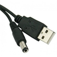 KABEL USB A samec - DC 5.5x2.1mm 1m